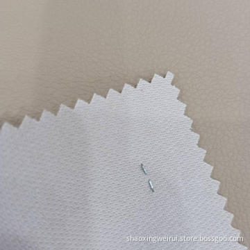 0,9 mm Litchi Grain PVC Leder mit French Terry